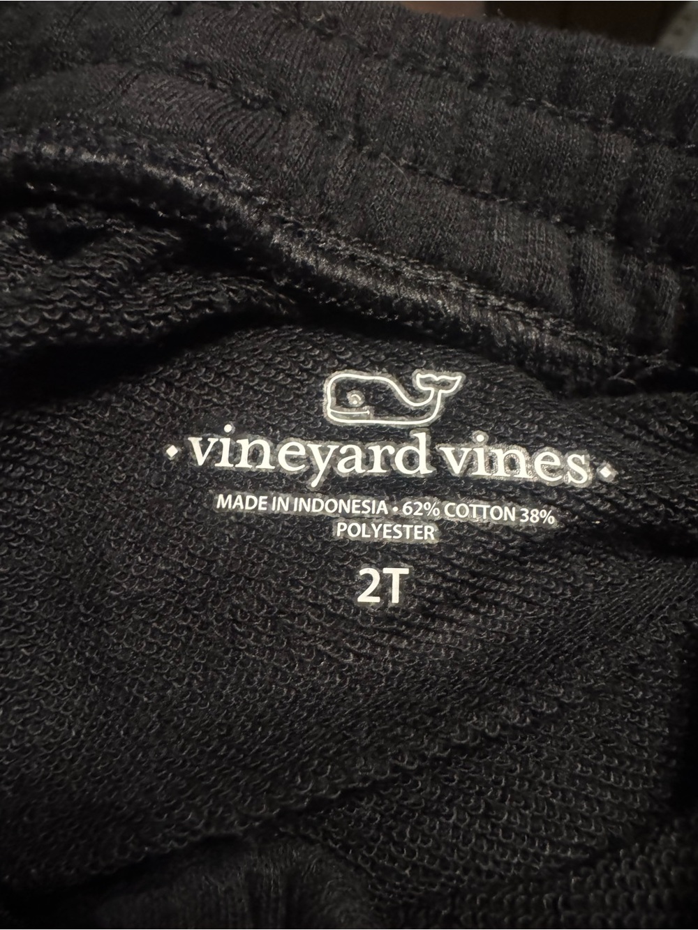 Vineyard Vines Kids Black Shorts with White Drawstring - Picture 5 of 5